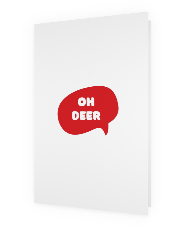 Christmas Card | Oh Deer