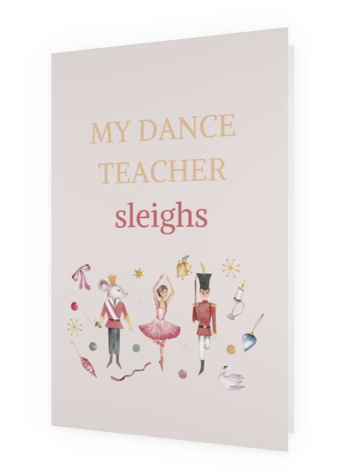 Christmas Card | My Dance Teacher Sleighs