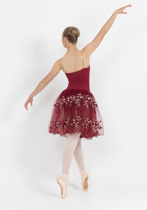 Studio 7 Floral Romance Tutu | Burgundy