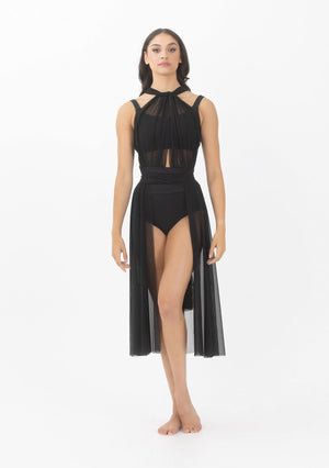 Studio 7 Convertible Mesh Overdress | Black