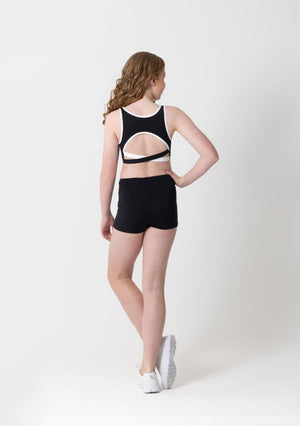 Studio 7 Holly Crop Top | Black/White