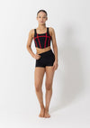 Studio 7 Livi Crop Top | Black/Red