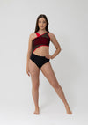 Studio 7 Lizzy Leotard | Black/Red