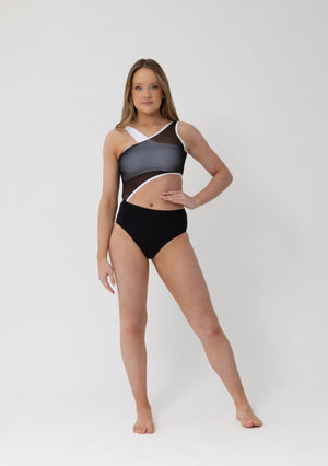 Studio 7 Lizzy Leotard | Black/White