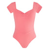 Energetiks Veronica Pleat Leotard | Coral | Adult