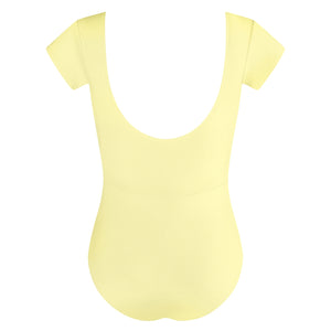 Energetiks Veronica Pleat Leotard | Lemon | Adult