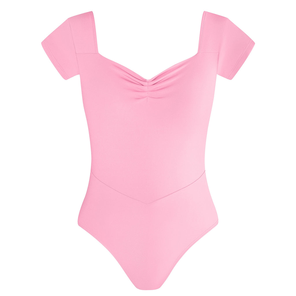Energetiks Veronica Pleat Leotard | Petal Pink | Adult