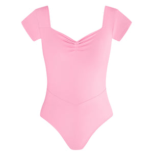 Energetiks Veronica Pleat Leotard | Petal Pink | Adult