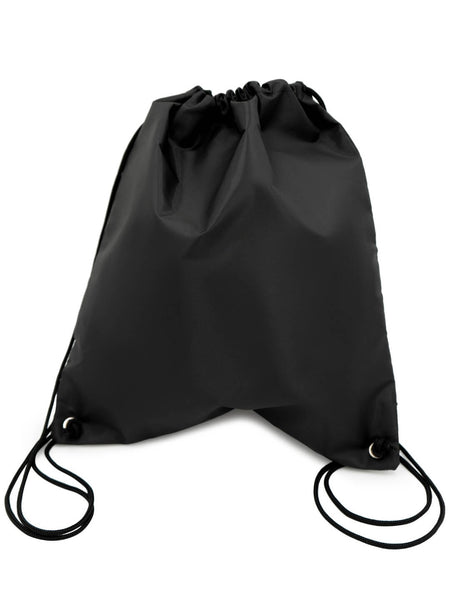 Eat Sleep Dance Repeat Drawstring Backpack - Dance Bag For Gym, Yoga, Sports, 16.5x13.7 Inch, Black, Unisex, Lightweight