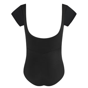 Energetiks Veronica Pleat Leotard | Black | Child