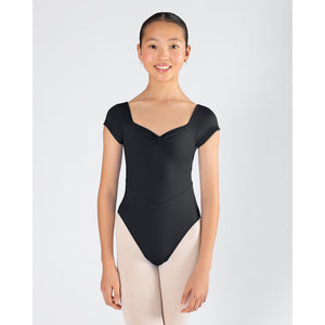 Energetiks Veronica Pleat Leotard | Black | Child