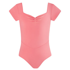 Energetiks Veronica Pleat Leotard | Coral | Child