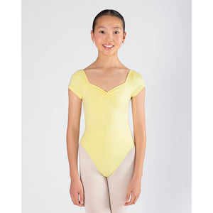 Energetiks Veronica Pleat Leotard | Lemon | Child