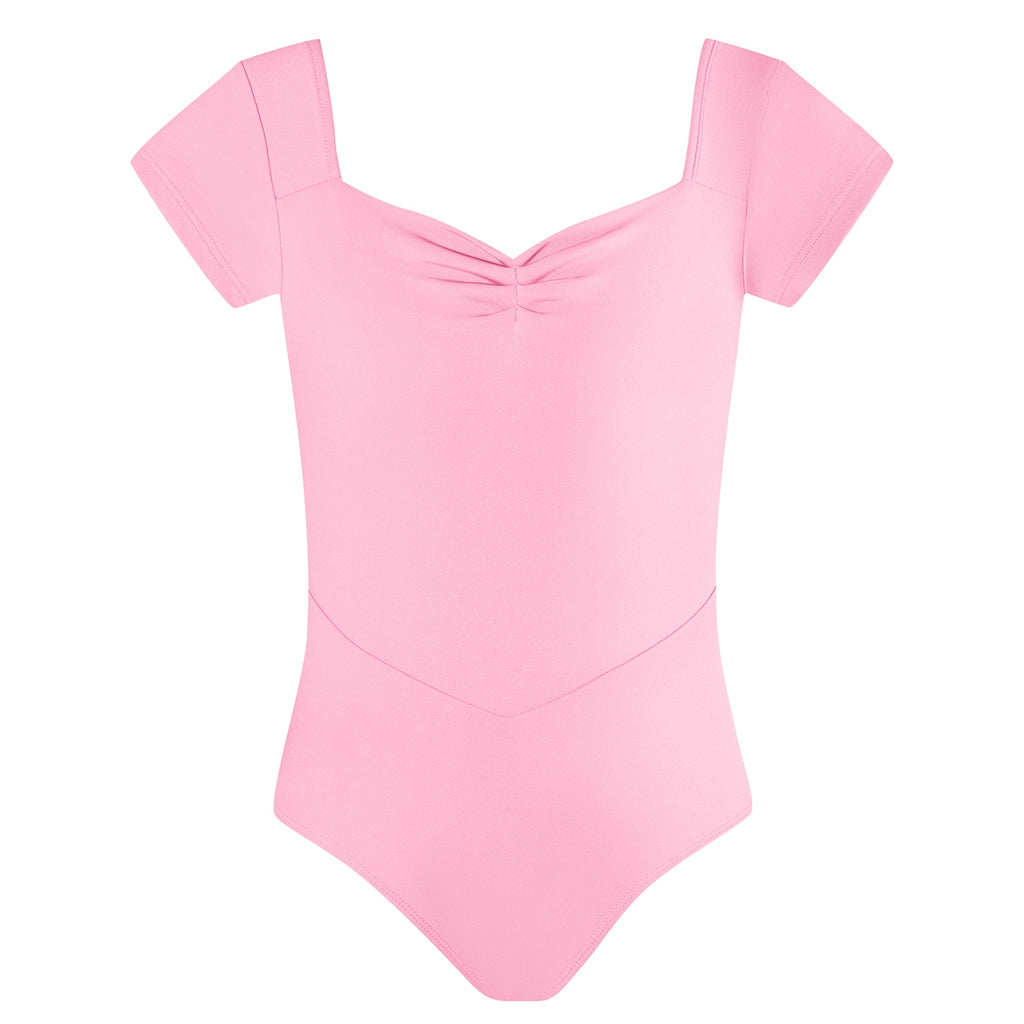Energetiks Veronica Pleat Leotard | Petal Pink | Child