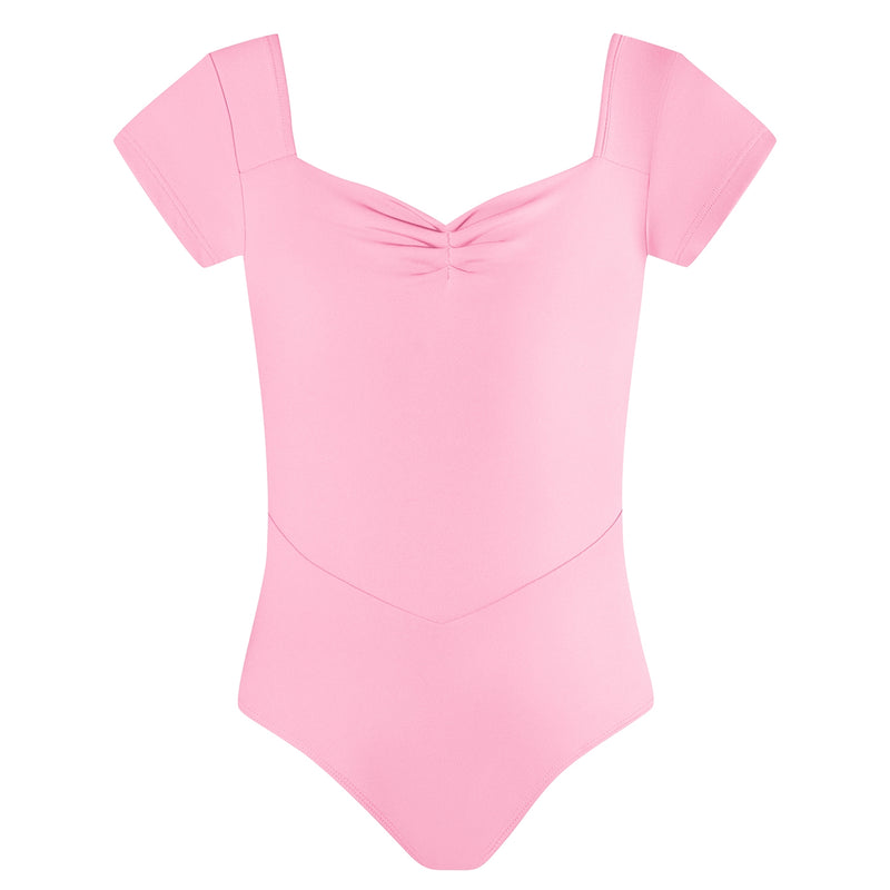 Energetiks Veronica Pleat Leotard | Petal Pink | Child