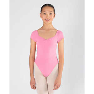 Energetiks Veronica Pleat Leotard | Petal Pink | Child