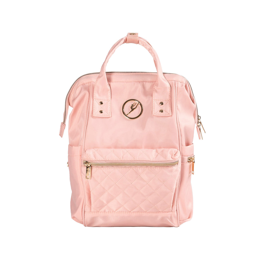Energetiks Nova Small Quilted Backpack | Pink Champagne