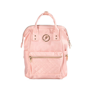Energetiks Nova Small Quilted Backpack | Pink Champagne