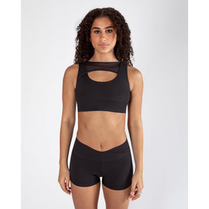 Energetiks Delta Crop Top | Black