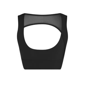 Energetiks Delta Crop Top | Black