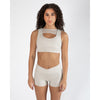 Energetiks Delta Crop Top | Ivory Sands