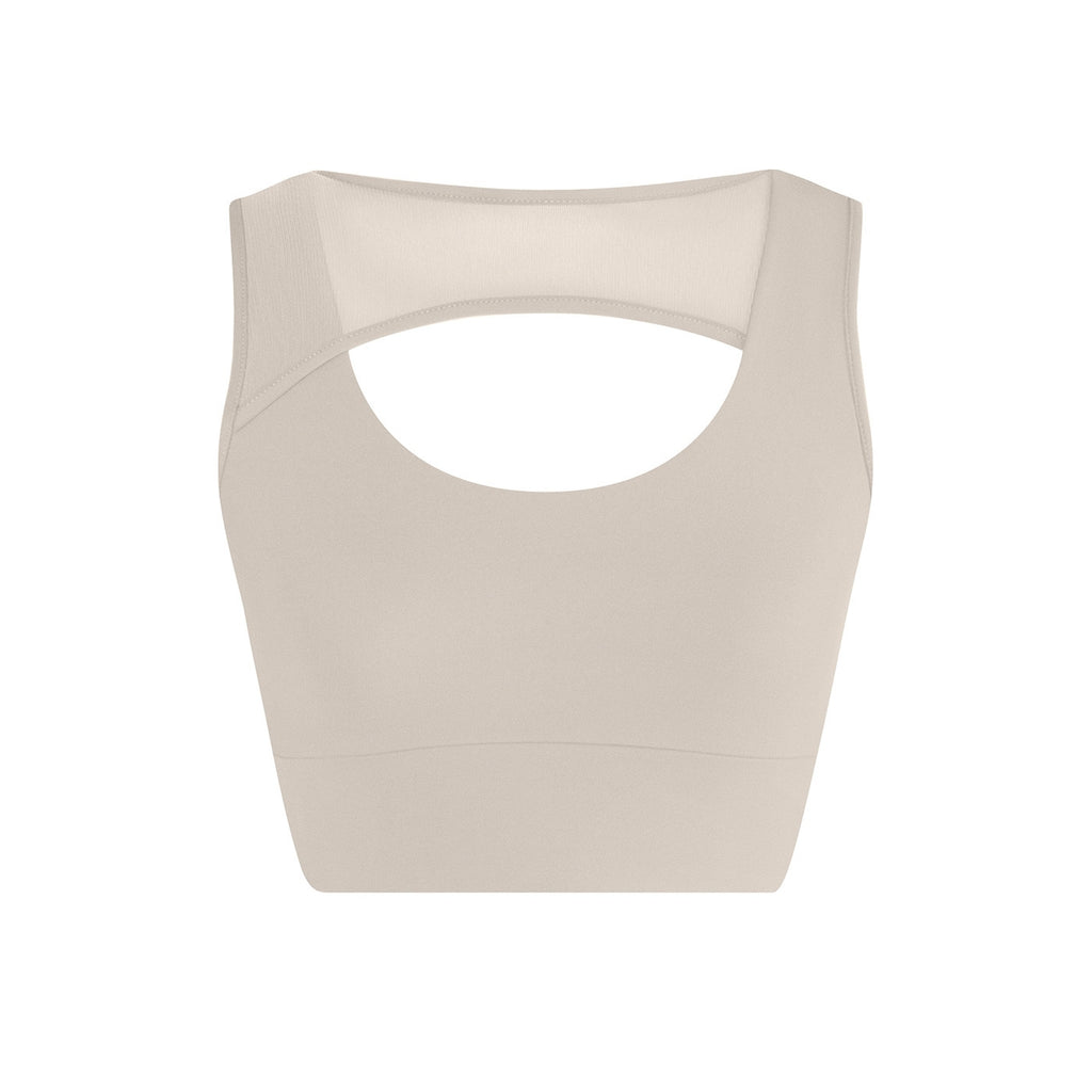 Energetiks Delta Crop Top | Ivory Sands