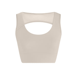 Energetiks Delta Crop Top | Ivory Sands