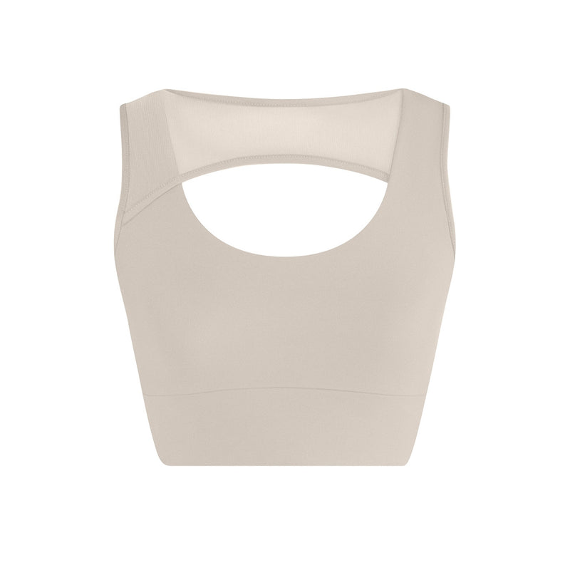 Energetiks Delta Crop Top | Ivory Sands