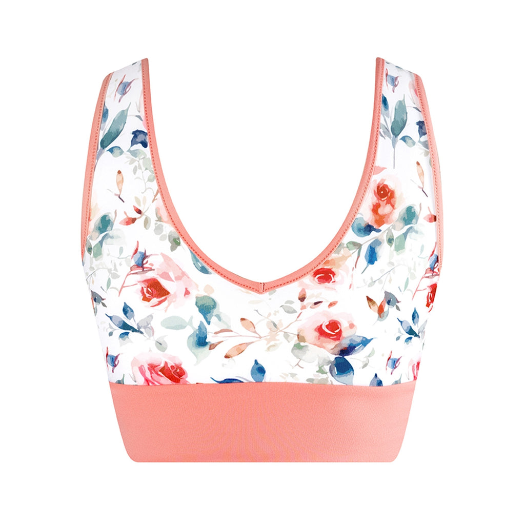 Energetiks Natalie 4-Way Crop Top | Coral Haze