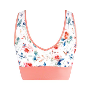 Energetiks Natalie 4-Way Crop Top | Coral Haze