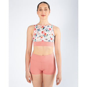 Energetiks Natalie 4-Way Crop Top | Coral Haze