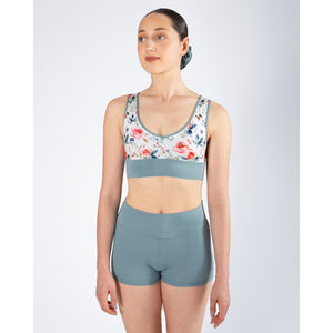 Energetiks Natalie 4-Way Crop Top | Stone Blue
