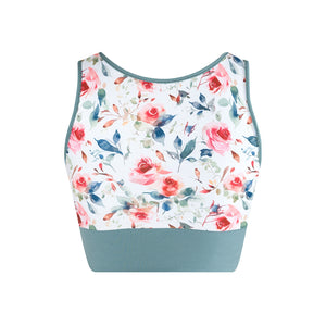 Energetiks Natalie 4-Way Crop Top | Stone Blue