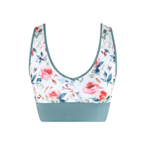 Energetiks Natalie 4-Way Crop Top | Stone Blue