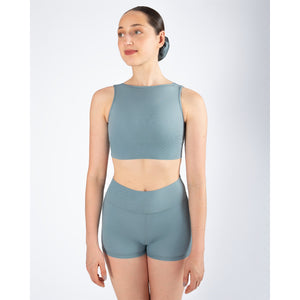 Energetiks Natalie 4-Way Crop Top | Stone Blue