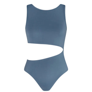 Energetiks Celeste High Neck Leotard | Elemental Blue