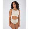 Energetiks Celeste High Neck Leotard | Ivory Sands