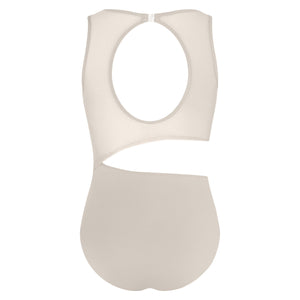 Energetiks Celeste High Neck Leotard | Ivory Sands