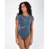 Energetiks Delta Cap Sleeve Leotard | Elemental Blue