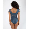 Energetiks Delta Cap Sleeve Leotard | Elemental Blue