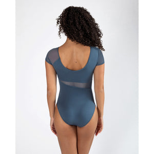 Energetiks Delta Cap Sleeve Leotard | Elemental Blue