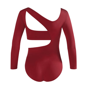 Energetiks Xenia 3/4 Sleeve Leotard | Crimson Red