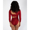 Energetiks Xenia 3/4 Sleeve Leotard | Crimson Red