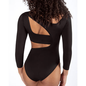Energetiks Xenia 3/4 Sleeve Leotard | Black
