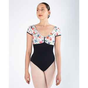 Energetiks Alexandra Cap Sleeve Leotard | Black