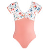 Energetiks Alexandra Cap Sleeve Leotard | Coral Haze