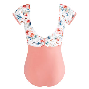 Energetiks Alexandra Cap Sleeve Leotard | Coral Haze