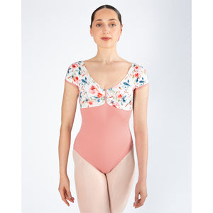 Energetiks Alexandra Cap Sleeve Leotard | Coral Haze