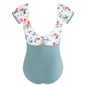 Energetiks Alexandra Cap Sleeve Leotard | Stone Blue
