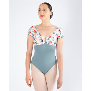Energetiks Alexandra Cap Sleeve Leotard | Stone Blue
